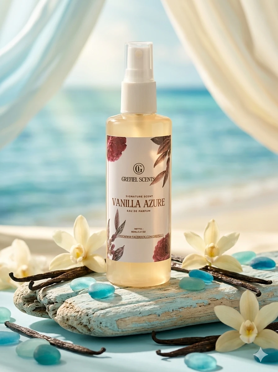 Vanilla Azure fragrance with vanilla and orchids
